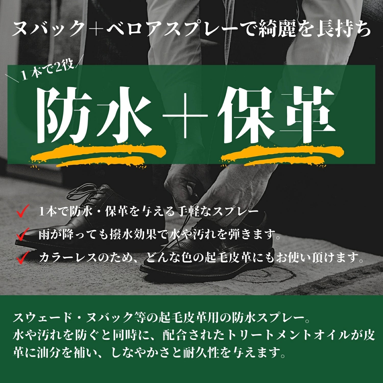 コロニル ヌバック+べロアスプレー スエード用